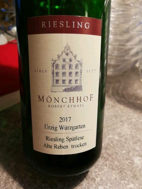 Mozel Monchhof Urzig Wurzgarten Riesling Spatlese Alte Reben trocken