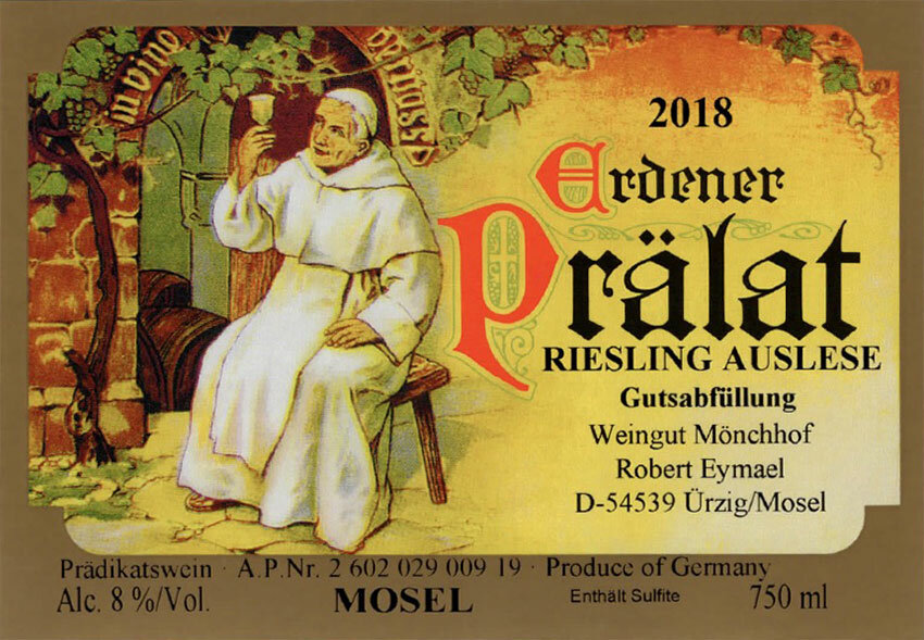 Mozel Monchhof Erdener Pralat Riesling Auslese